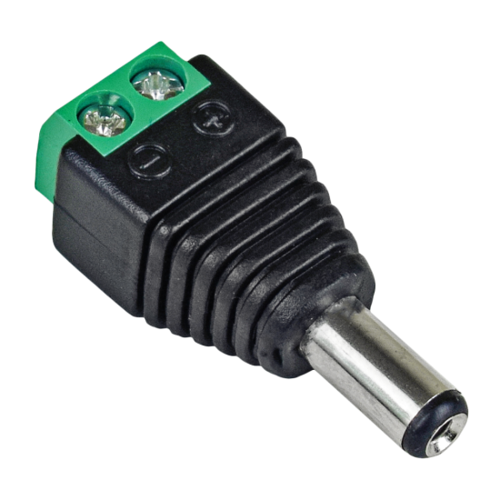 Захранващ конектор с болт BRAVAS 12v,2,1/5,5mm Мъжки
