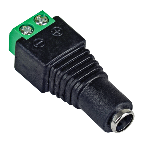 Захранващ конектор с болт 12v, женски 5.5 x 2.1mm,  D04