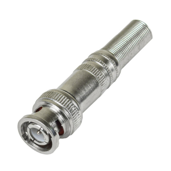 Конектор за коаксиален кабел BNC с винт и пружина RG59