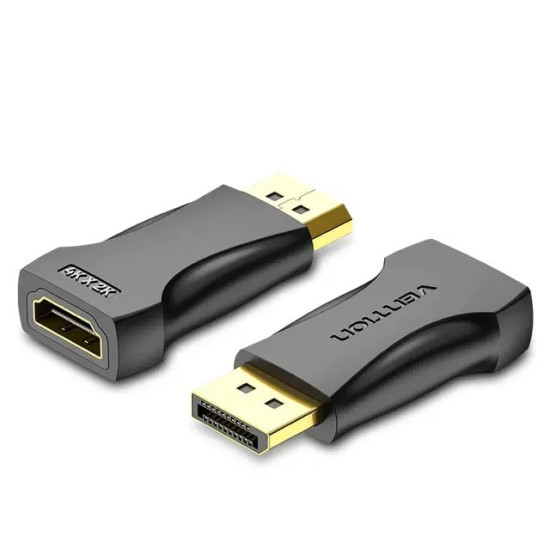 Преходник Vention DisplayPort M HDMI F 4K Black