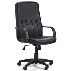 Директорски стол Mega, екокожа, черен