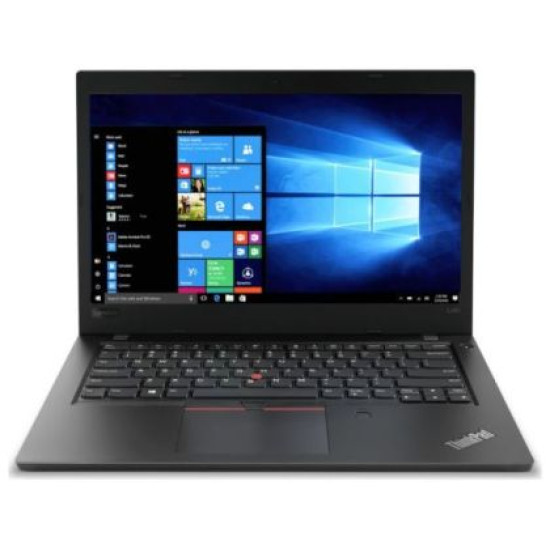 Реновиран лаптоп Lenovo ThinkPad L480 14``, 1366 x 768, TN, Intel Core i5-8265U (8-мо поколение, 4 ядра, 8 нишки), 16 GB DDR4, 512 GB m.2 NVMe, клас А- Реновиран лаптоп Lenovo ThinkPad L480 14``, 1366 x 768, TN, Intel Core i5-8265U (8-мо поколение, 4 ядра, 8 нишки), 16 GB DDR4, 512 GB m.2 NVMe, клас А-