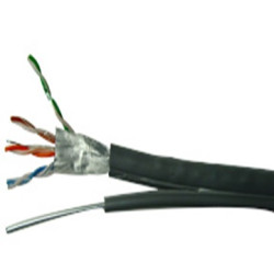 Кабел FTP + носещо въже Cat.5e/M 24AWG CU Кабел FTP + носещо въже Cat.5e/M 24AWG CU