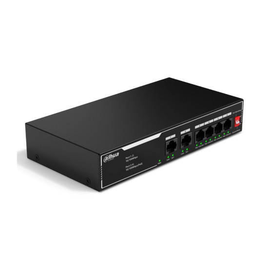 Мрежово у-во PoE суич Dahua DH-SF1006LP-EUR Mbit 6 port