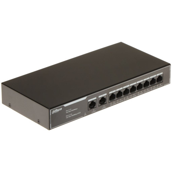 Мрежово устройство POE комутатор/switch Dahua DH-SG1010LP-EUR GbE 10 port