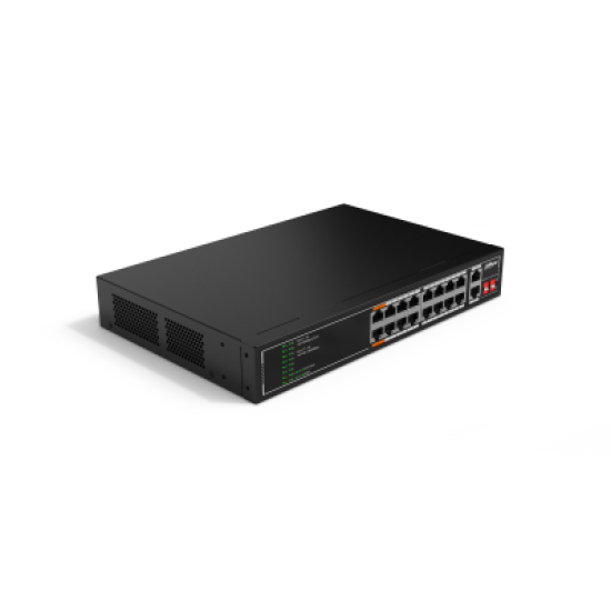 Мрежово устройство комутатор/switch Dahua DH-SF1018LP-EUR 16-port PoE