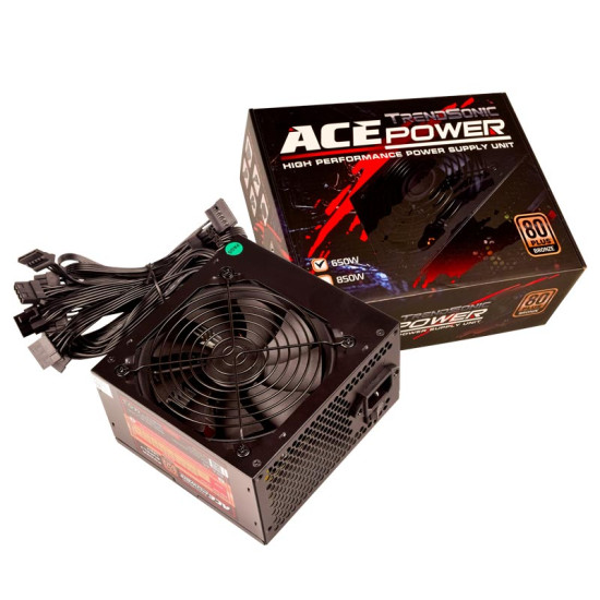 Захранващ блок за компютър Trendsonic ACE Power FP-650 650W Bronze Захранващ блок за компютър Trendsonic ACE Power FP-650 650W Bronze