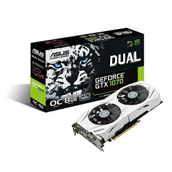 Реновирана видеокарта ASUS Dual GTX 1070 8GB OC
