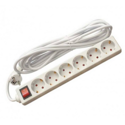 Разклонител C1-H6T с ключ 6 гнезда 1.5м 220V 16A