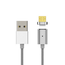 Кабел USB 2.0 Type A - Micro B TPE Magnetic 1м Кабел USB 2.0 Type A - Micro B TPE Magnetic 1м