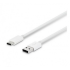 Кабел USB Type A - USB Type C 1м, 2A, силиконов, Бял