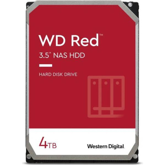HDD Desktop WD Red (3.5'', 4TB, 256MB, 5400 RPM, SATA 6 Gb/s)